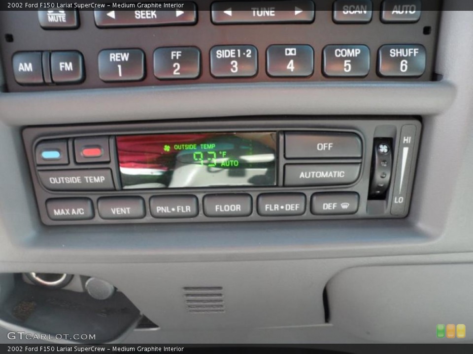 Medium Graphite Interior Controls for the 2002 Ford F150 Lariat SuperCrew #52767188