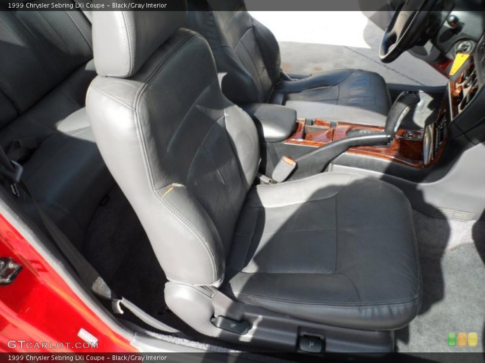 Black/Gray Interior Photo for the 1999 Chrysler Sebring LXi Coupe #52767604