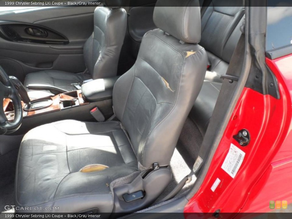 Black/Gray Interior Photo for the 1999 Chrysler Sebring LXi Coupe #52767684