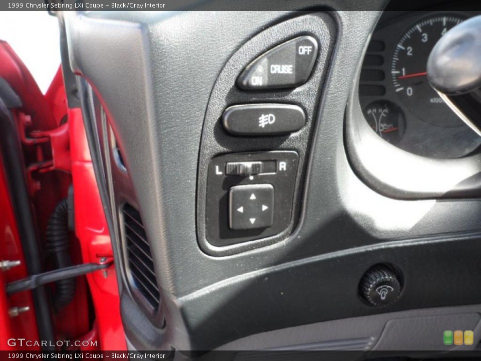 Black/Gray Interior Controls for the 1999 Chrysler Sebring LXi Coupe #52767904