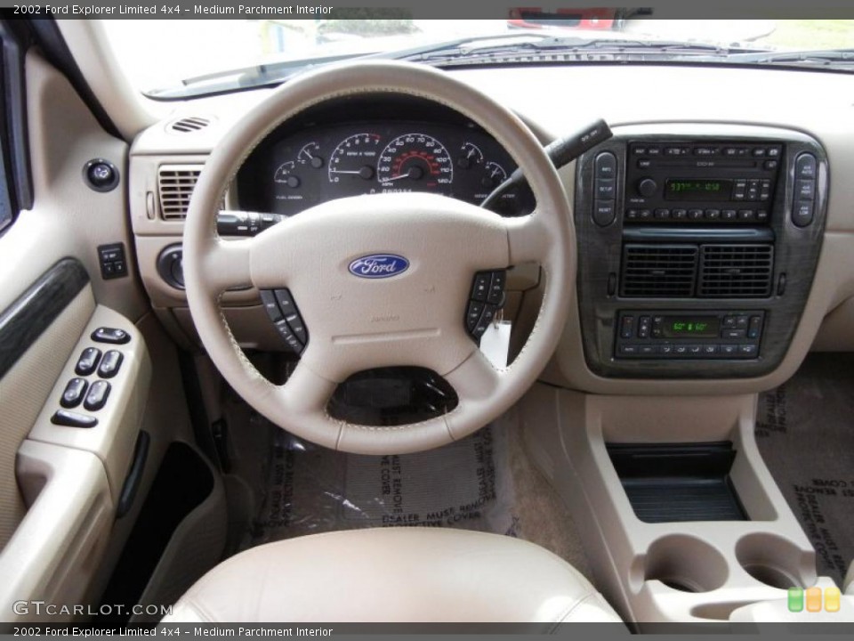 Medium Parchment Interior Dashboard for the 2002 Ford Explorer Limited 4x4 #52769160
