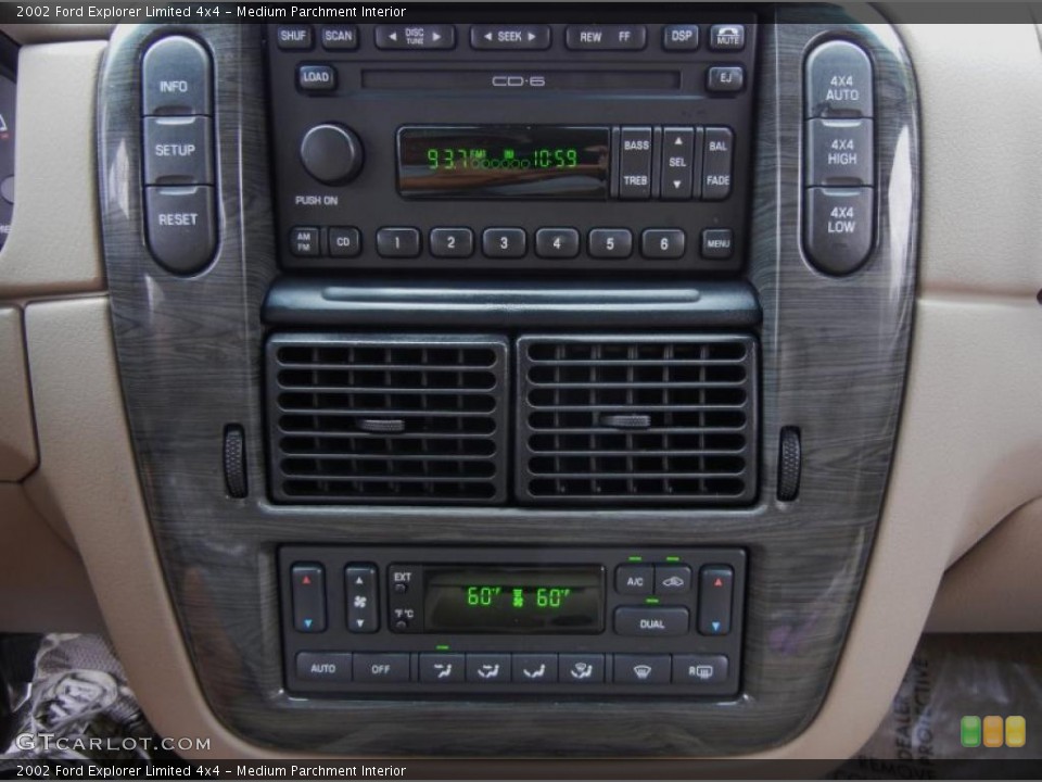 Medium Parchment Interior Audio System for the 2002 Ford Explorer Limited 4x4 #52769211