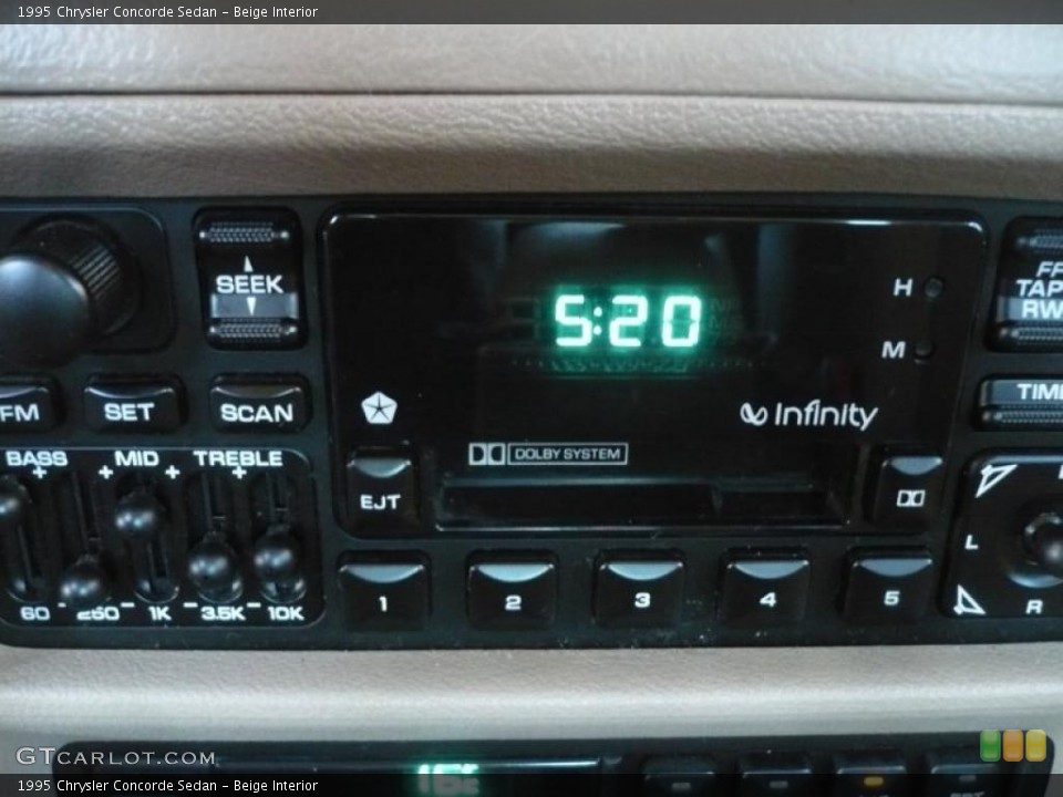 Beige Interior Audio System for the 1995 Chrysler Concorde Sedan #52771628