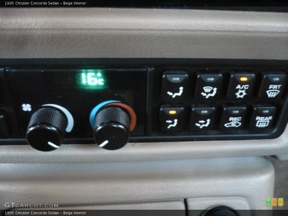 Beige Interior Controls for the 1995 Chrysler Concorde Sedan #52771648