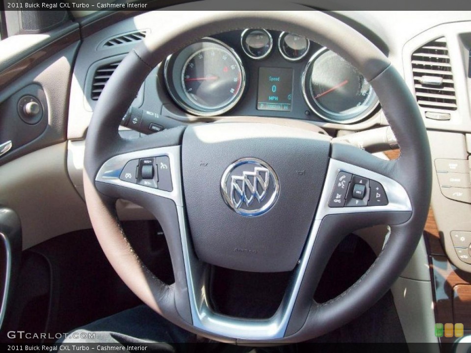 Cashmere Interior Steering Wheel for the 2011 Buick Regal CXL Turbo #52771748