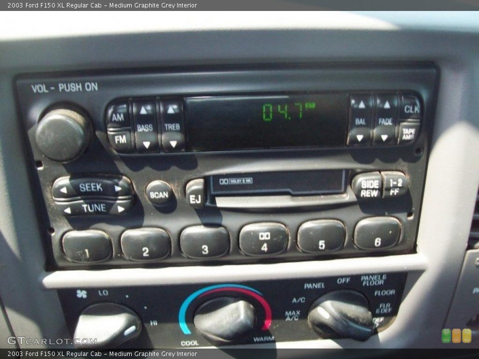 Medium Graphite Grey Interior Audio System for the 2003 Ford F150 XL Regular Cab #52773484