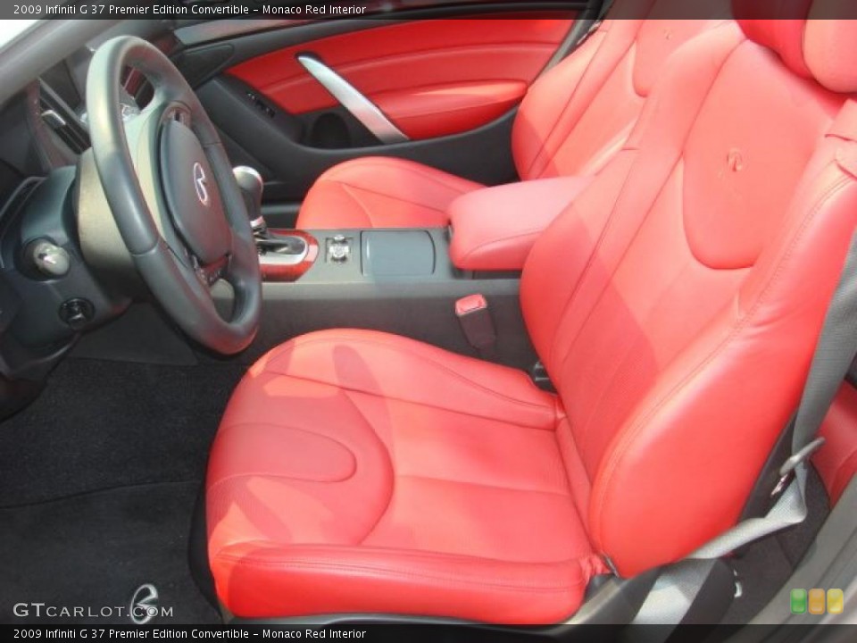 Monaco Red Interior Photo for the 2009 Infiniti G 37 Premier Edition Convertible #52775184