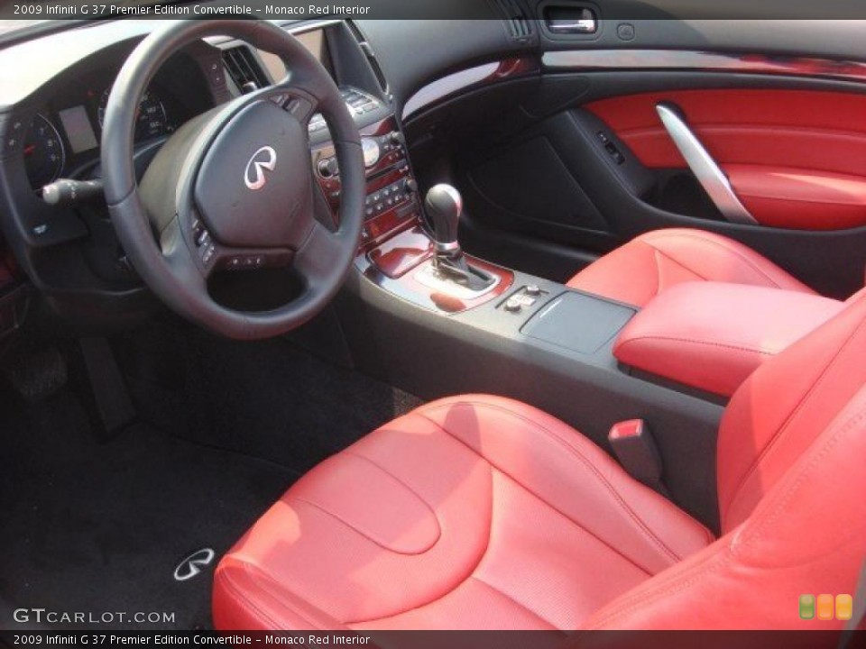 Monaco Red Interior Photo for the 2009 Infiniti G 37 Premier Edition Convertible #52775232