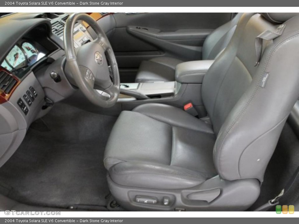 Dark Stone Gray Interior Photo for the 2004 Toyota Solara SLE V6 Convertible #52777216