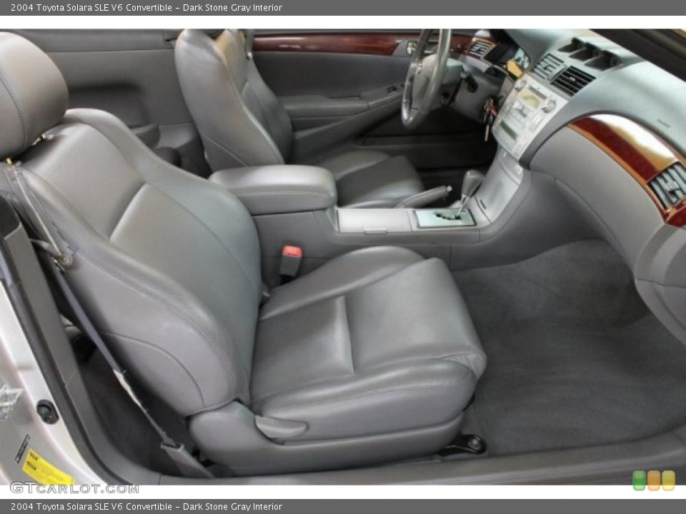 Dark Stone Gray Interior Photo for the 2004 Toyota Solara SLE V6 Convertible #52777260