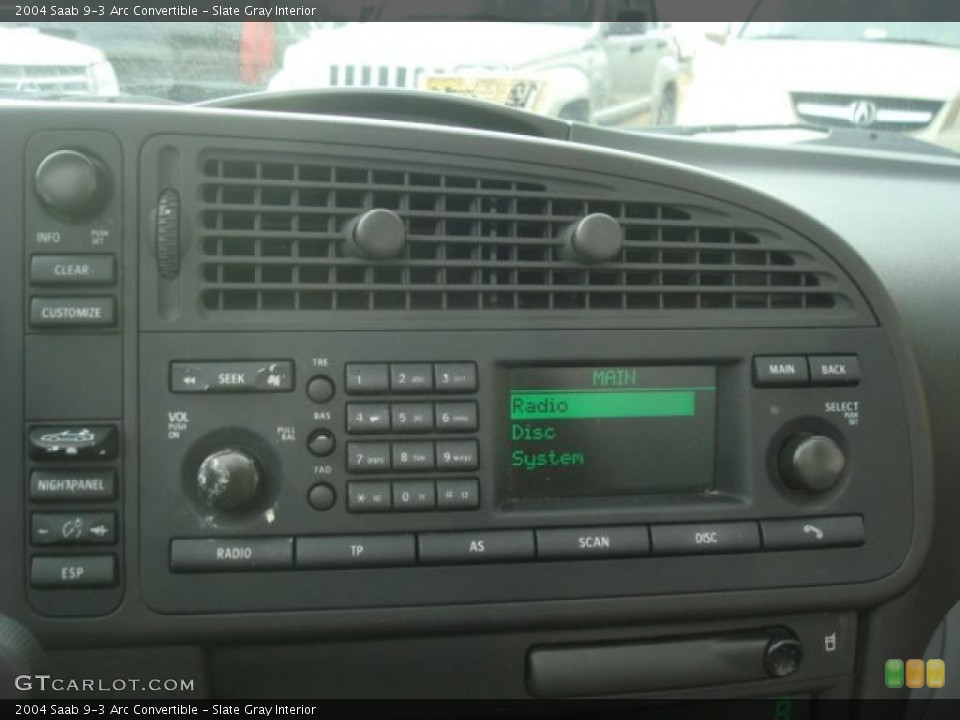 Slate Gray Interior Controls for the 2004 Saab 9-3 Arc Convertible #52778760