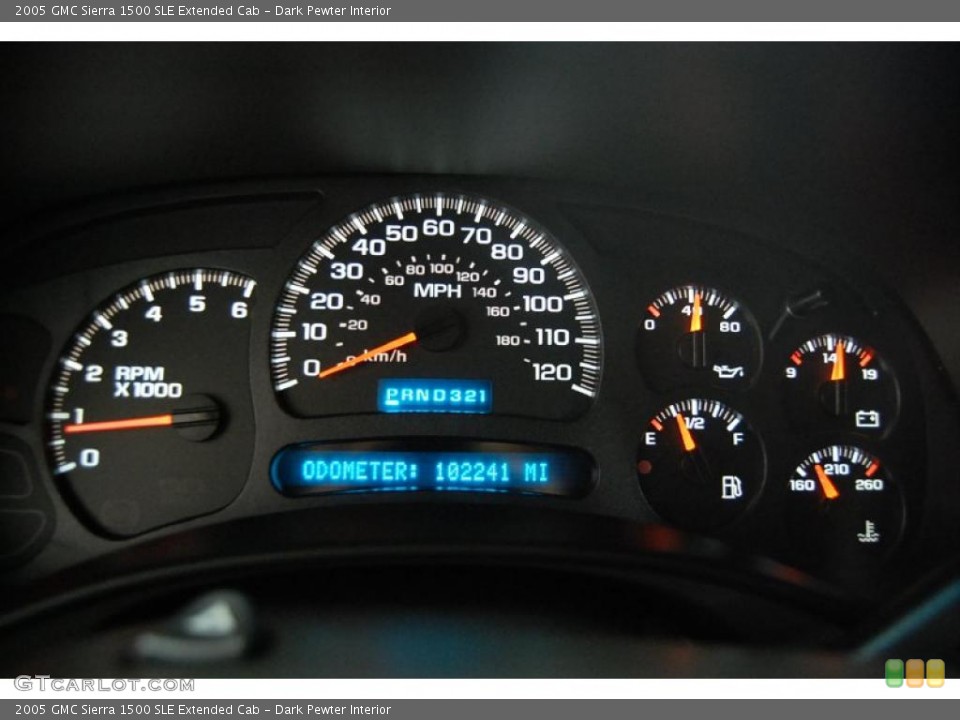 Dark Pewter Interior Gauges for the 2005 GMC Sierra 1500 SLE Extended Cab #52779980