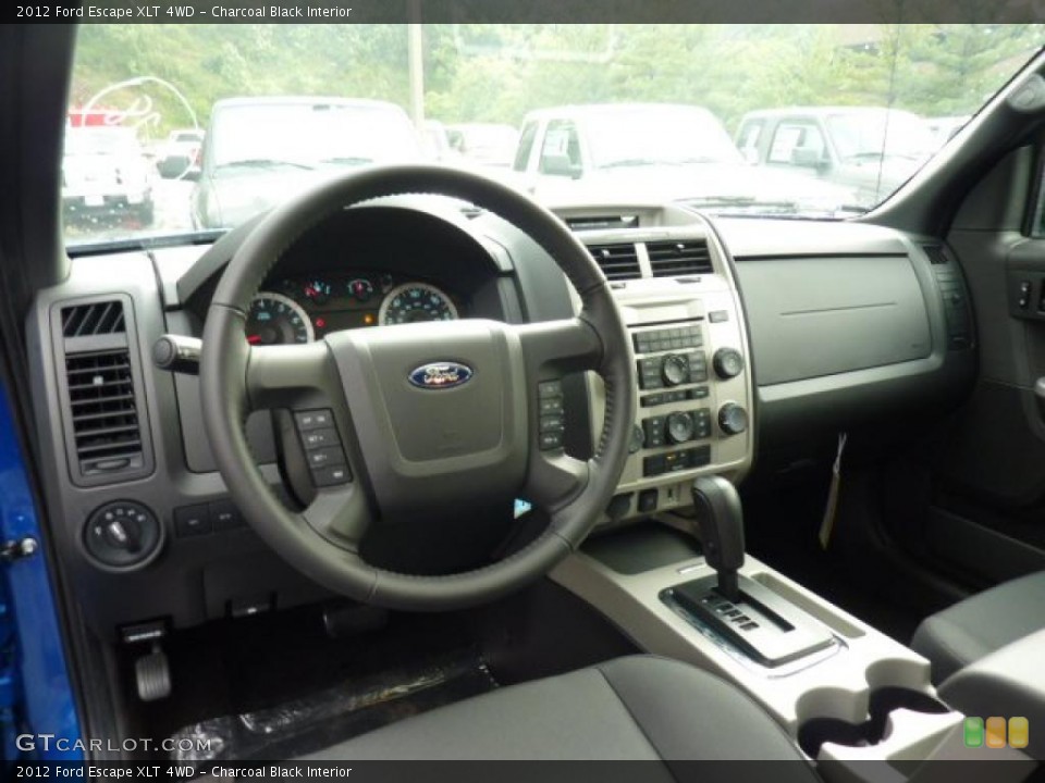 Charcoal Black Interior Dashboard for the 2012 Ford Escape XLT 4WD #52780148