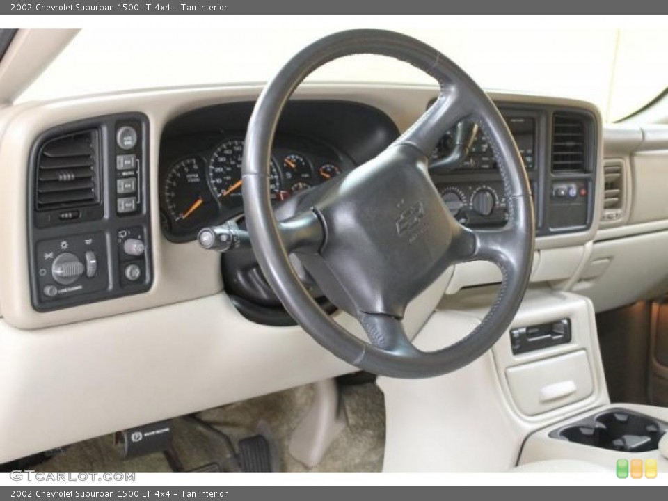 Tan Interior Dashboard for the 2002 Chevrolet Suburban 1500 LT 4x4 #52780492