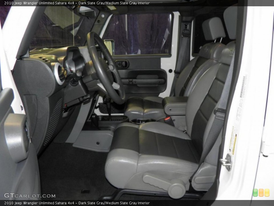 Dark Slate Gray/Medium Slate Gray Interior Photo for the 2010 Jeep Wrangler Unlimited Sahara 4x4 #52785396