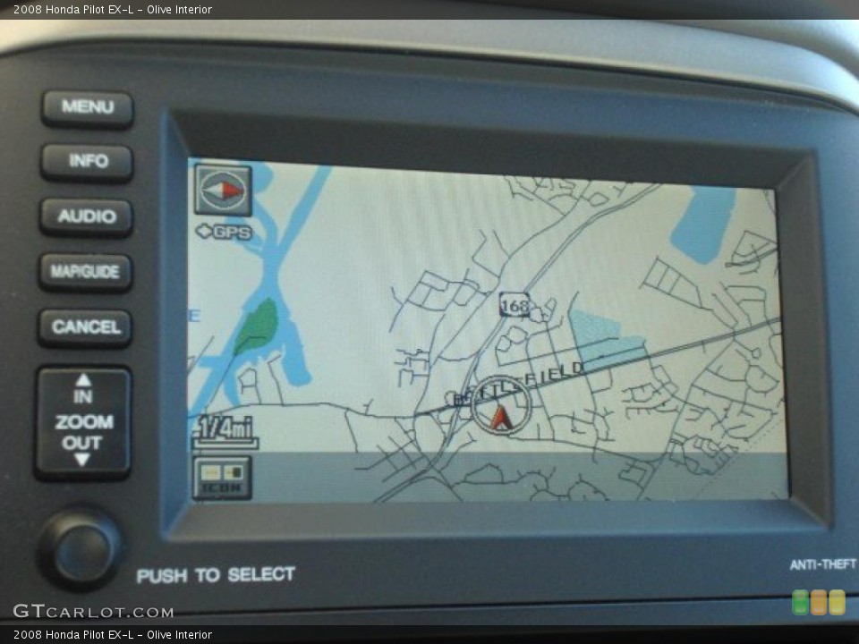 Olive Interior Navigation for the 2008 Honda Pilot EX-L #52787864
