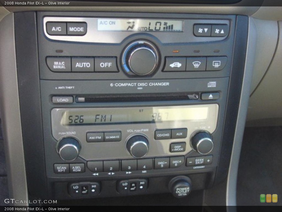 Olive Interior Audio System for the 2008 Honda Pilot EX-L #52787888