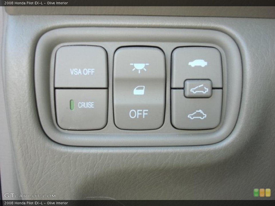 Olive Interior Controls for the 2008 Honda Pilot EX-L #52787924
