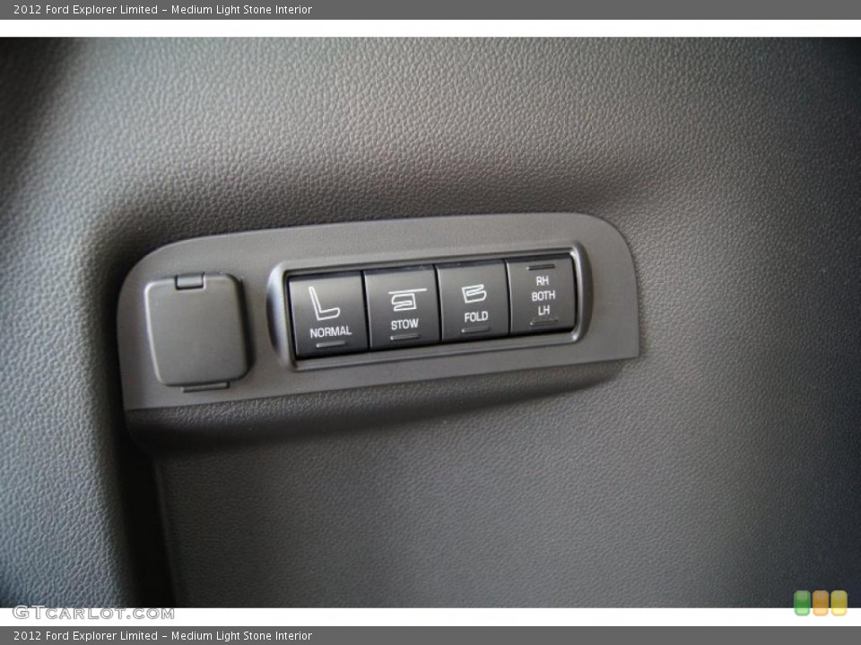 Medium Light Stone Interior Controls for the 2012 Ford Explorer Limited #52792776