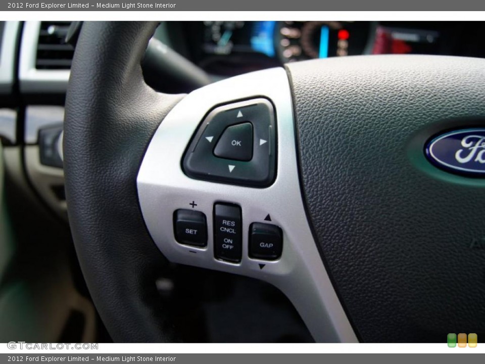 Medium Light Stone Interior Controls for the 2012 Ford Explorer Limited #52793004