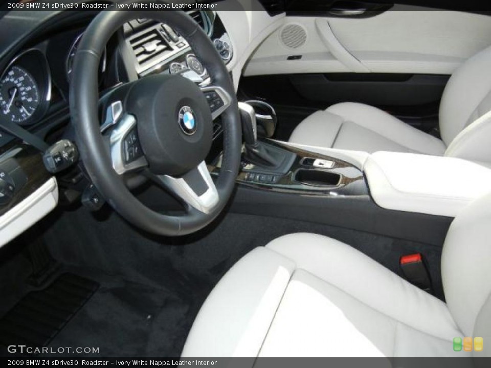 Ivory White Nappa Leather Interior Photo for the 2009 BMW Z4 sDrive30i Roadster #52794108