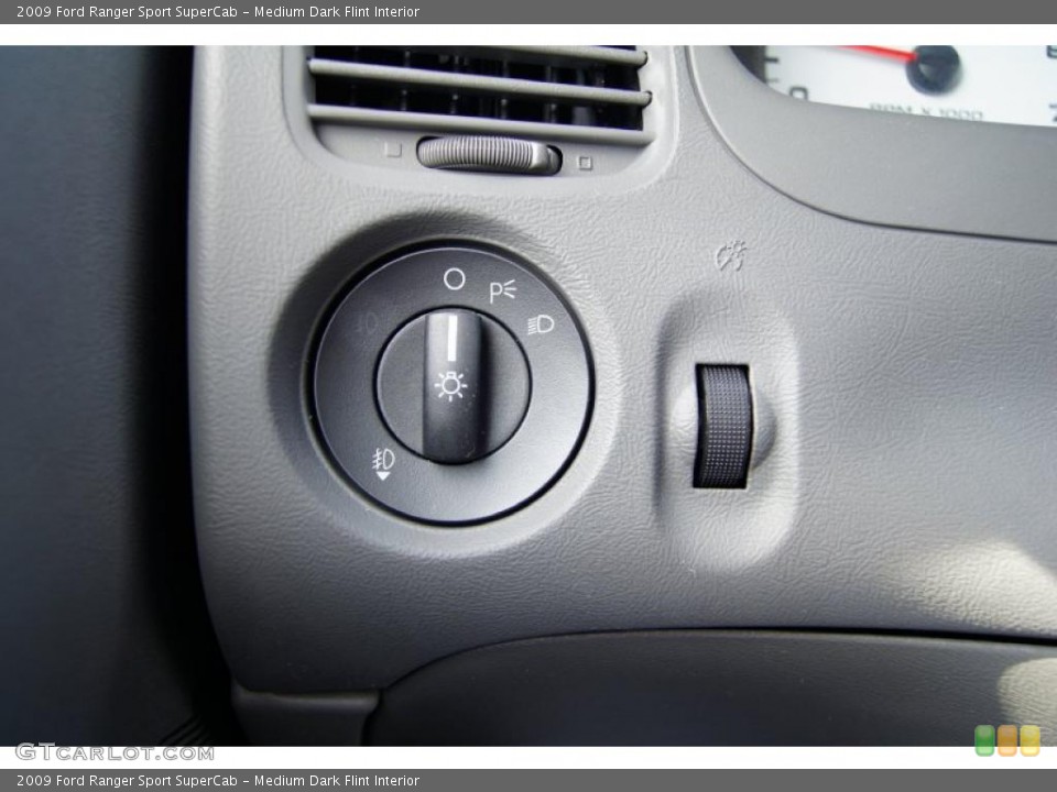Medium Dark Flint Interior Controls for the 2009 Ford Ranger Sport SuperCab #52796368