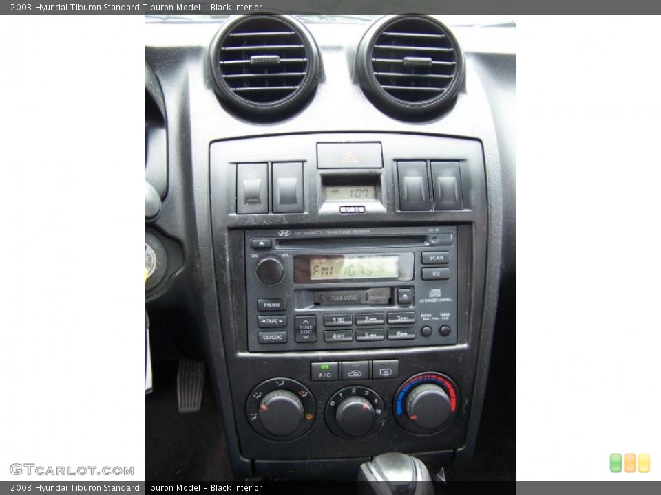 Black Interior Controls for the 2003 Hyundai Tiburon  #52798124
