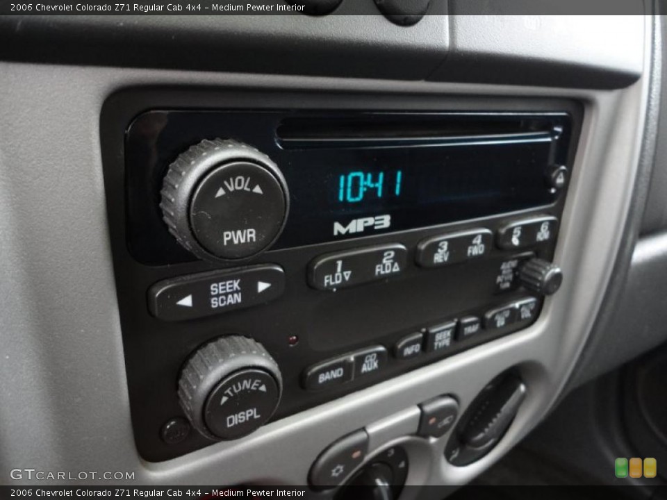 Medium Pewter Interior Audio System for the 2006 Chevrolet Colorado Z71 Regular Cab 4x4 #52799972