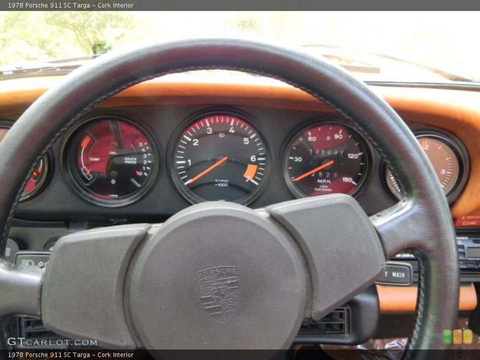 Cork Interior Steering Wheel for the 1978 Porsche 911 SC Targa #52800244
