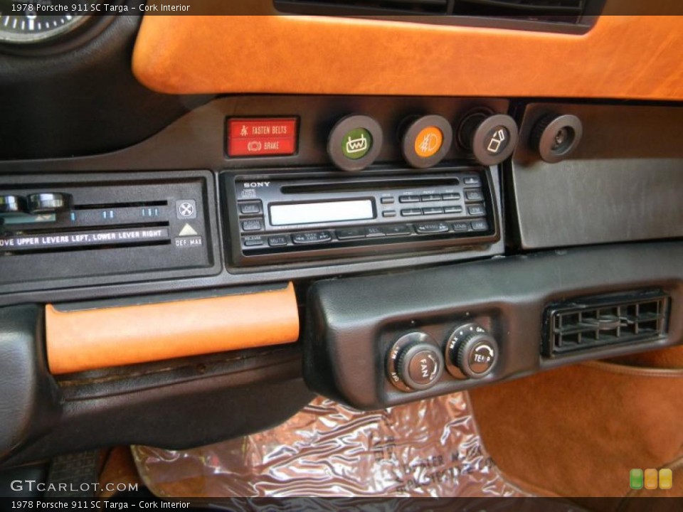Cork Interior Controls for the 1978 Porsche 911 SC Targa #52800268