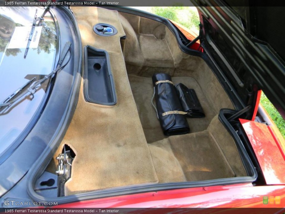 Tan Interior Trunk for the 1985 Ferrari Testarossa  #52801192