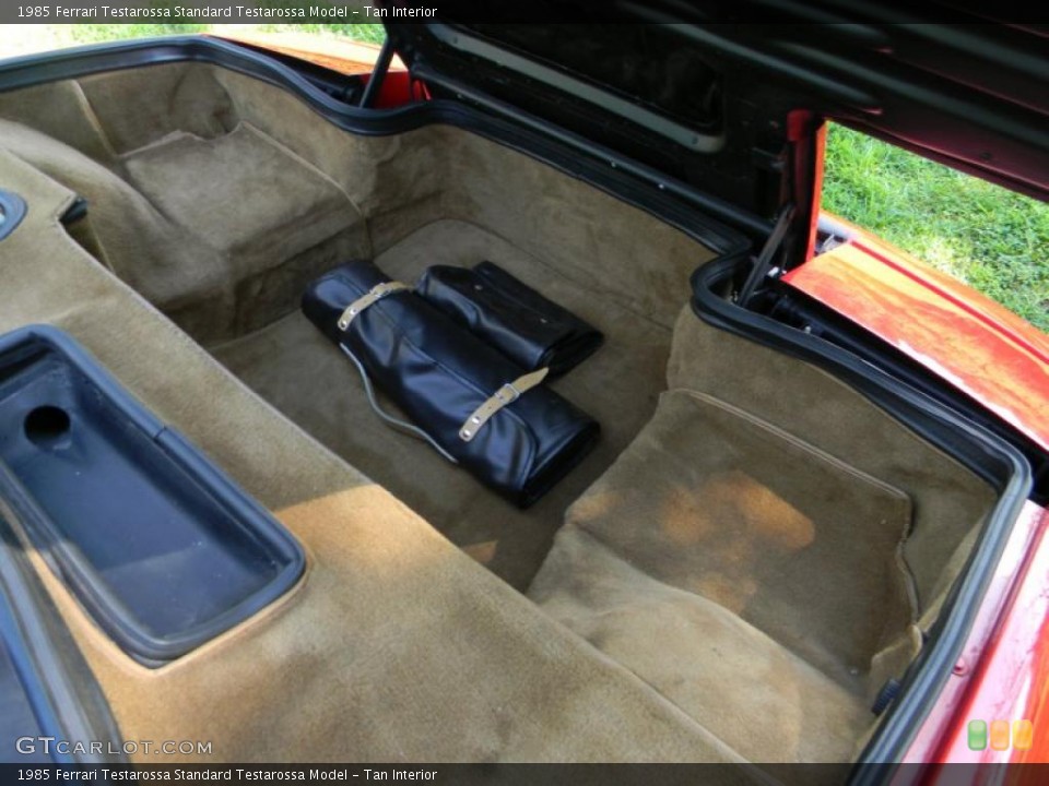 Tan Interior Trunk for the 1985 Ferrari Testarossa  #52801204