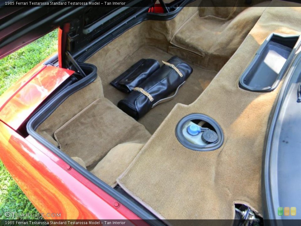 Tan Interior Trunk for the 1985 Ferrari Testarossa  #52801216