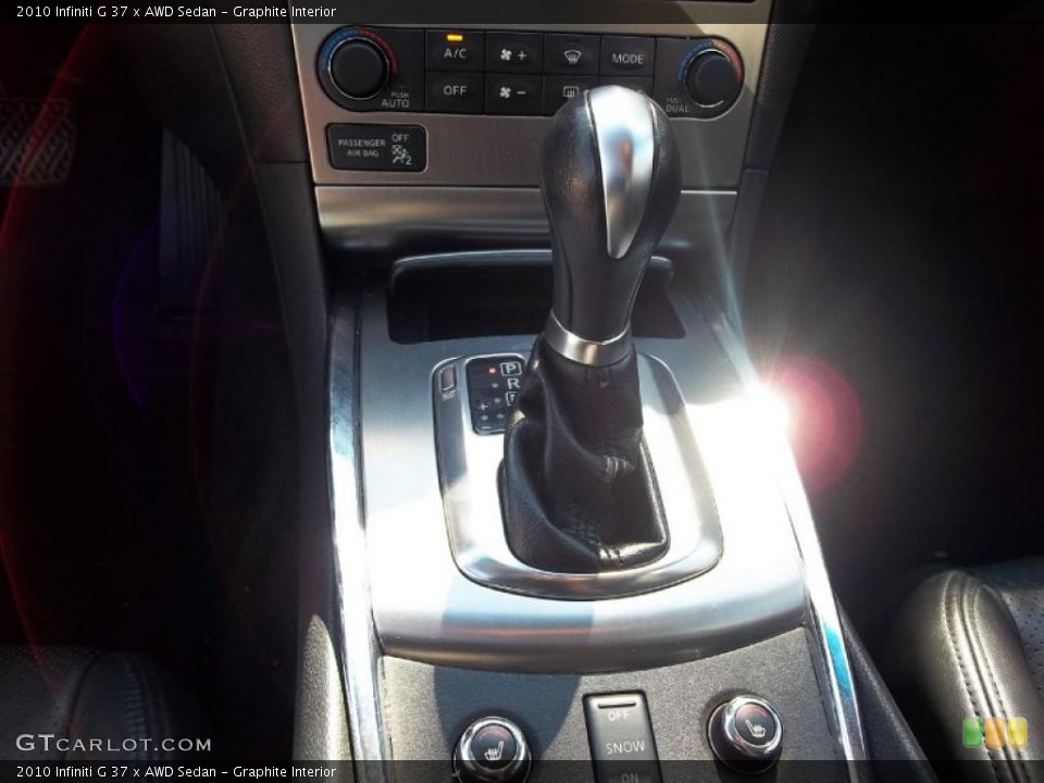 Graphite Interior Transmission for the 2010 Infiniti G 37 x AWD Sedan #52802040