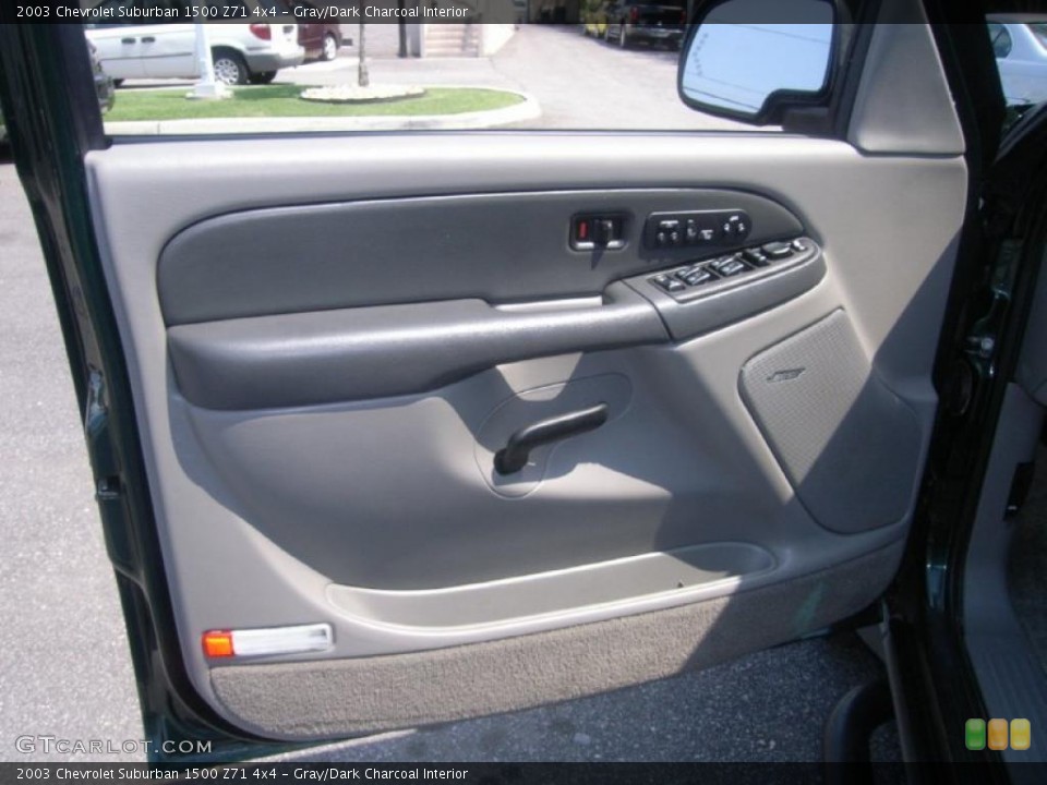 Gray/Dark Charcoal Interior Door Panel for the 2003 Chevrolet Suburban 1500 Z71 4x4 #52802224