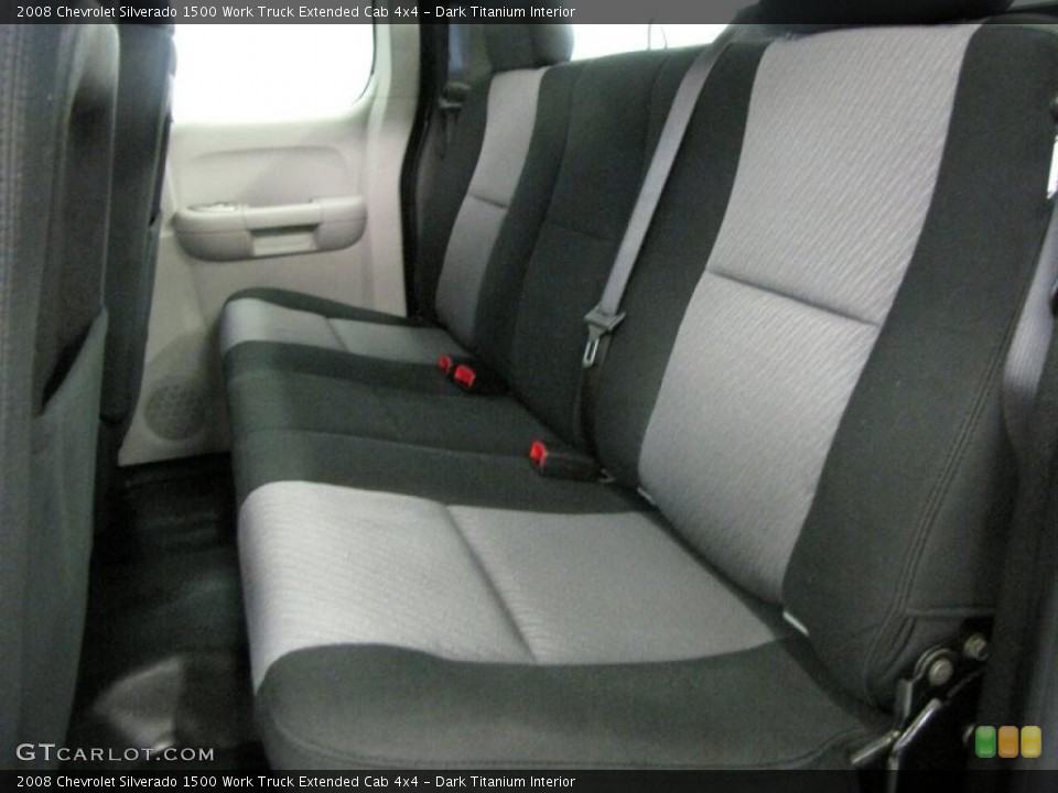 Dark Titanium Interior Photo for the 2008 Chevrolet Silverado 1500 Work Truck Extended Cab 4x4 #52803456