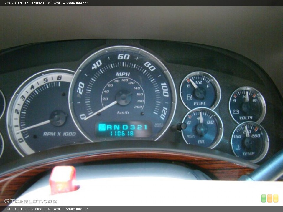 Shale Interior Gauges for the 2002 Cadillac Escalade EXT AWD #52803700