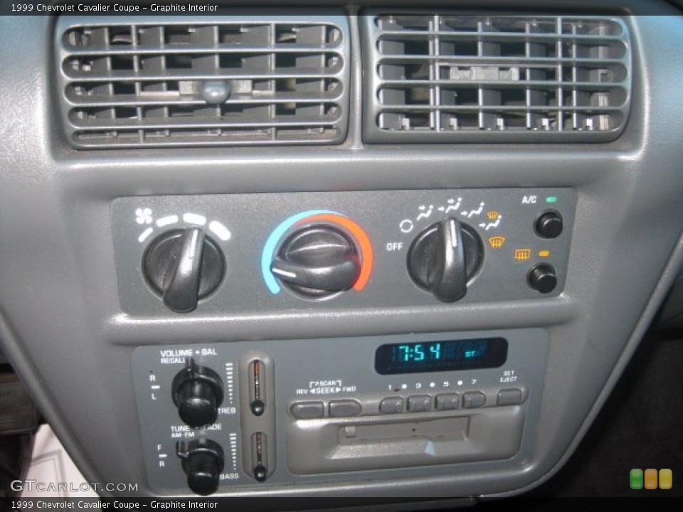 Graphite Interior Controls for the 1999 Chevrolet Cavalier Coupe #52804444