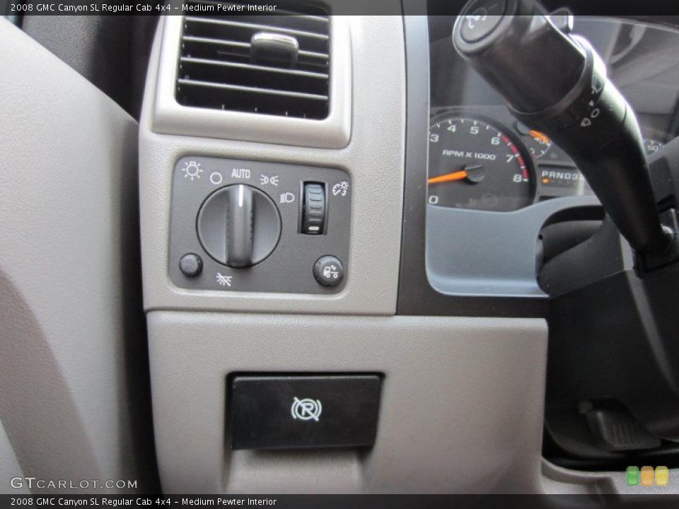 Medium Pewter Interior Controls for the 2008 GMC Canyon SL Regular Cab 4x4 #52805388