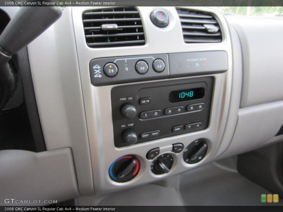 Medium Pewter Interior Controls for the 2008 GMC Canyon SL Regular Cab 4x4 #52805404