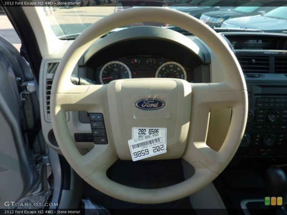 Stone Interior Steering Wheel for the 2012 Ford Escape XLS 4WD #52807772