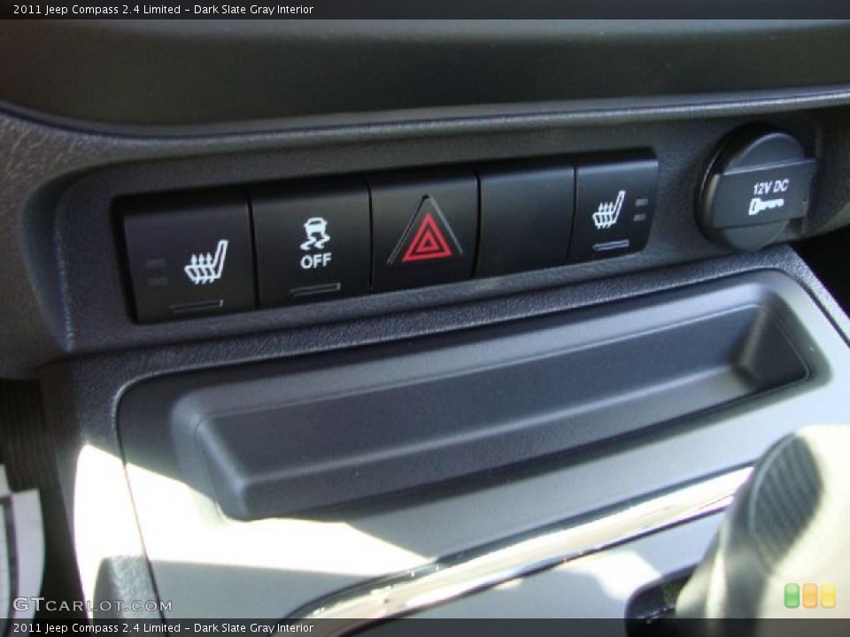 Dark Slate Gray Interior Controls for the 2011 Jeep Compass 2.4 Limited #52811350