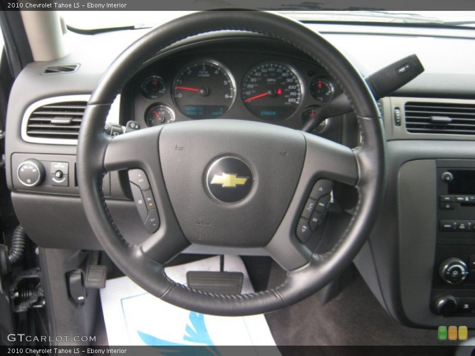 Ebony Interior Steering Wheel for the 2010 Chevrolet Tahoe LS #52812915