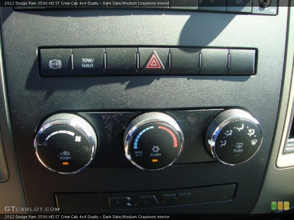 Dark Slate/Medium Graystone Interior Controls for the 2012 Dodge Ram 3500 HD ST Crew Cab 4x4 Dually #52813105