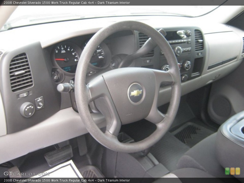 Dark Titanium Interior Steering Wheel for the 2008 Chevrolet Silverado 1500 Work Truck Regular Cab 4x4 #52813312