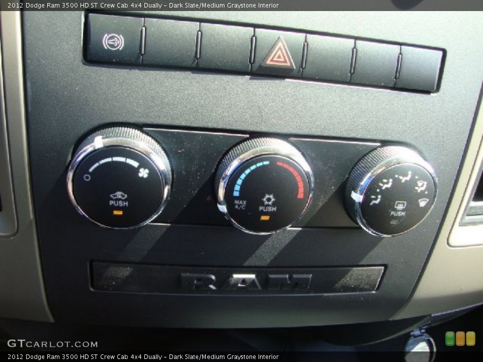 Dark Slate/Medium Graystone Interior Controls for the 2012 Dodge Ram 3500 HD ST Crew Cab 4x4 Dually #52813950