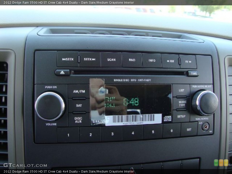 Dark Slate/Medium Graystone Interior Audio System for the 2012 Dodge Ram 3500 HD ST Crew Cab 4x4 Dually #52814263