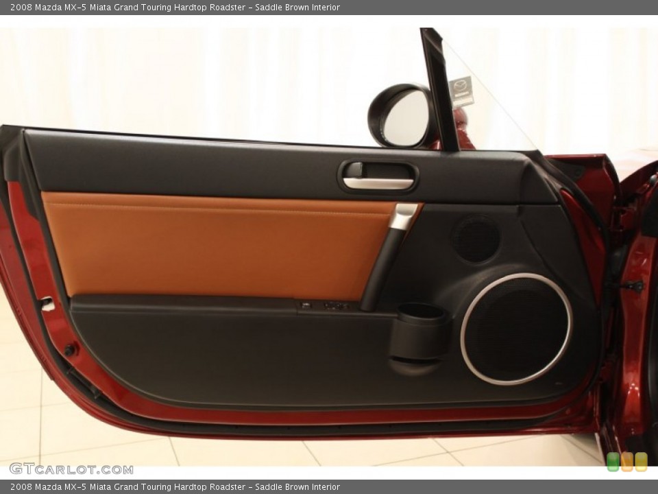 Saddle Brown Interior Door Panel for the 2008 Mazda MX-5 Miata Grand Touring Hardtop Roadster #52815467