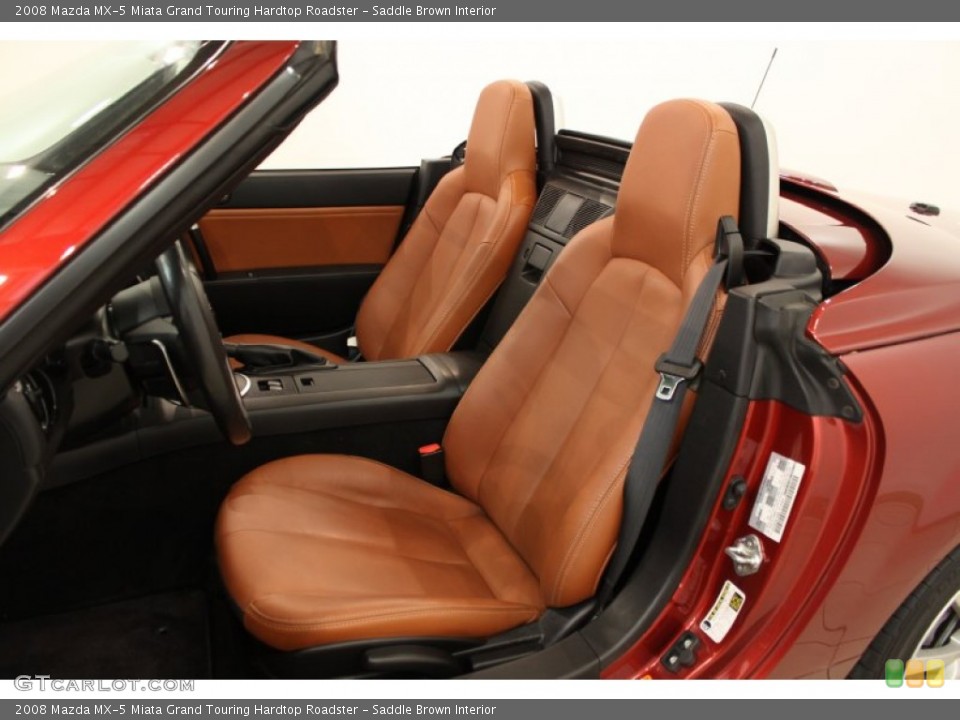 Saddle Brown Interior Photo for the 2008 Mazda MX-5 Miata Grand Touring Hardtop Roadster #52815499