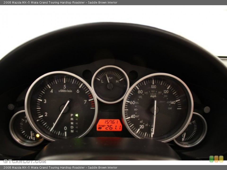 Saddle Brown Interior Gauges for the 2008 Mazda MX-5 Miata Grand Touring Hardtop Roadster #52815509
